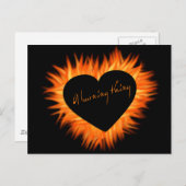 燃えるような愛のシンボル ポストカード (正面/裏面)