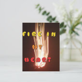 燃えるような愛情 - アートプリント ポストカード (スタンド正面)