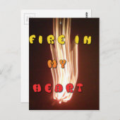 燃えるような愛情 - アートプリント ポストカード (正面/裏面)