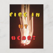 燃えるような愛情 - アートプリント ポストカード (正面)