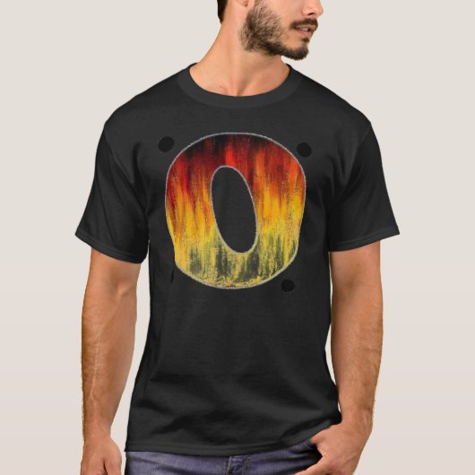 燃えるような手紙O Tシャツ (正面)