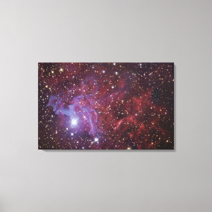 燃えるような星の星雲IC405 キャンバスプリント