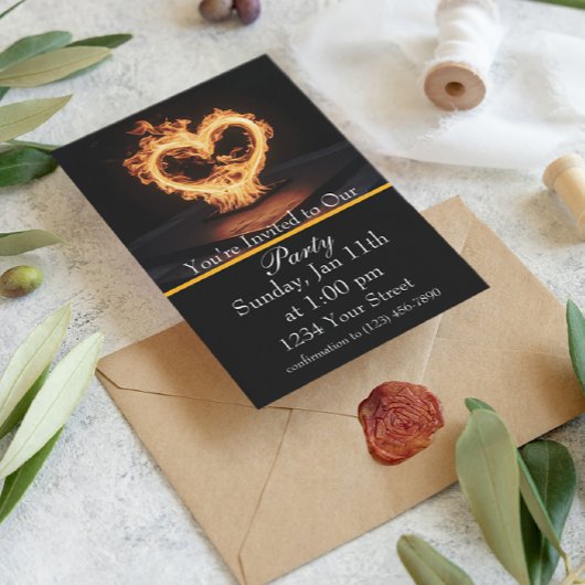 燃えるような炎のフェスティバルにご参加ください! 招待状