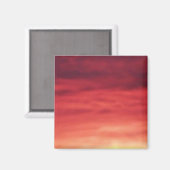 燃えるような空の磁石 マグネット (正面/裏面)