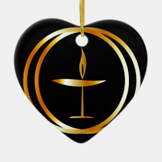 燃えるような聖餐杯 セラミックオーナメント