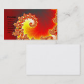 燃えるような触手-フラクタルの芸術 名刺 (正面/裏面)