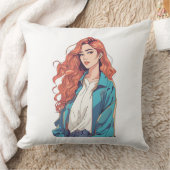 燃えるような赤毛の美学 クッション (ブランケット)