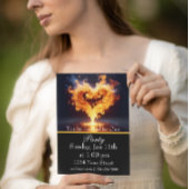 燃えるような輝き: 私たちの炎のパーティーをお祝いしよう! 招待状