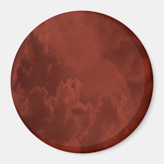 燃えるような雲… マグネット (正面)