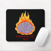 燃えるような頭脳のマウスパッド マウスパッド (マウス)