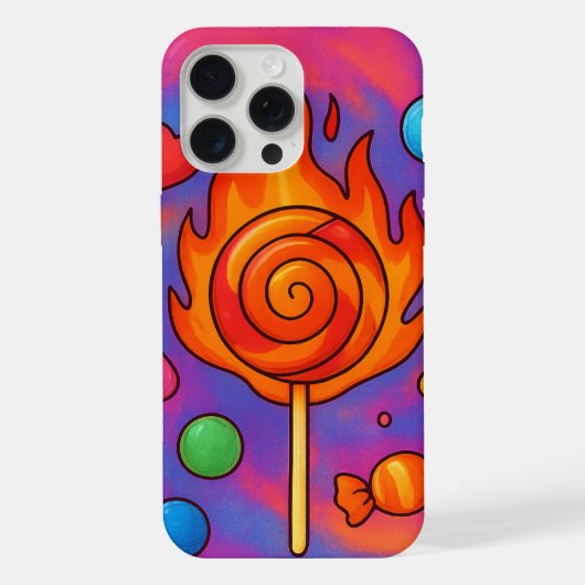 燃えるような飴玉 iPhoneケース (裏面)