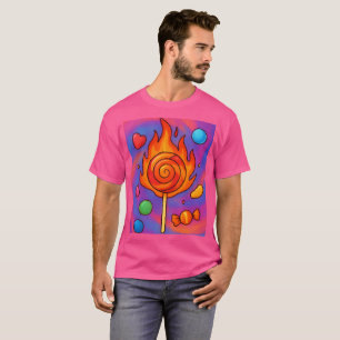 燃えるような飴 Tシャツ