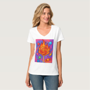燃えるような飴 Tシャツ