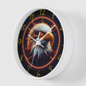 燃えるイーグルビジョン 壁時計 (傾斜)