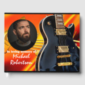 燃えるカラー&エレキギター記念 ゲストブック (正面)