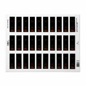 燃えるキャンドルのクリスマスラベル ラベル (フルシート)