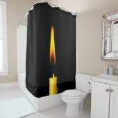 燃えるキャンドル シャワーカーテン (インサイチュ)