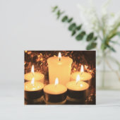 燃えるキャンドル ポストカード (スタンド正面)