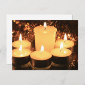 燃えるキャンドル ポストカード (正面/裏面)