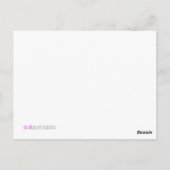 燃えるキャンドル ポストカード (裏面)