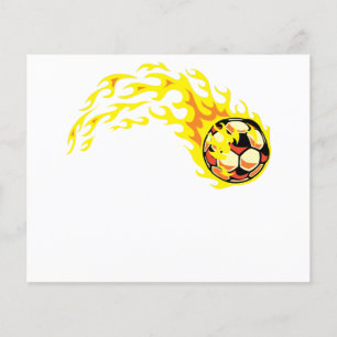 燃えるサッカーボール チラシ