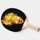 燃えるスカル火 卓球ラケット (横)