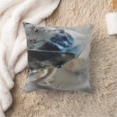 燃えるセージの煙を用いた精神世界・神秘的なもの クッション (ブランケット)