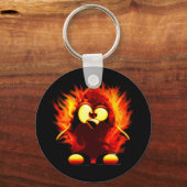 燃えるタックス(ペンギン・トーチ) キーホルダー (正面)
