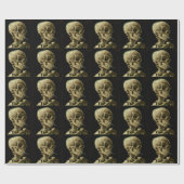 燃えるタバコのビンセント·ヴァン·ゴッホの骨格 ラッピングペーパー (フラット)