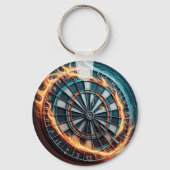 燃えるダーツアリーナダーツの情熱に火を付ける キーホルダー (裏面)