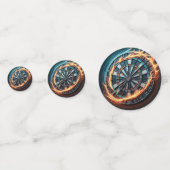 燃えるダーツアリーナダーツの情熱に火を付ける コンフェッティ (裏面)