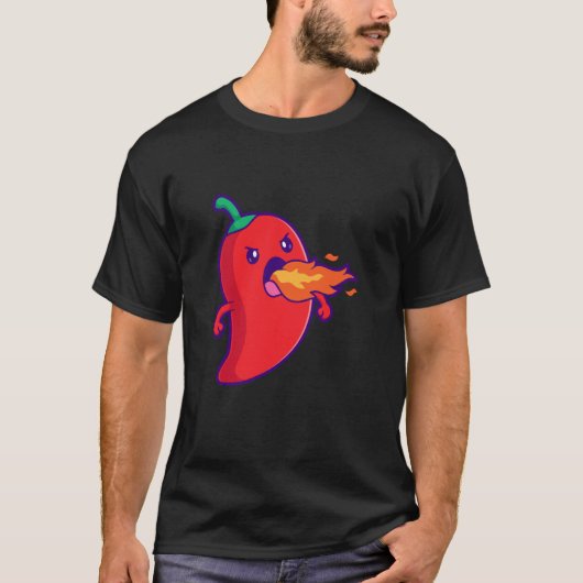 燃えるトウガラシ Tシャツ (正面)