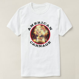燃えるトランプとのアメリカの虐殺 Tシャツ