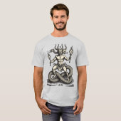 燃えるトーチの狙い手 Tシャツ (正面フル)