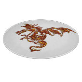 燃えるドラゴンガラス カッティングボード (角)