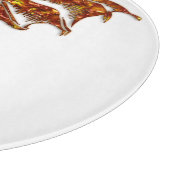 燃えるドラゴンガラス カッティングボード (角)