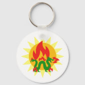 燃えるドラゴン キーホルダー (正面)