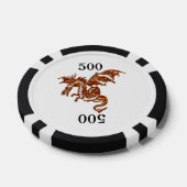 燃えるドラゴン ポーカーチップ (シングル)