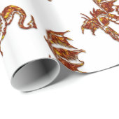 燃えるドラゴン ラッピングペーパー (ロールコーナー)