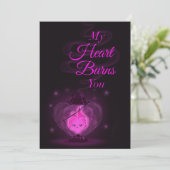 燃えるハートのバレンタイン シーズンカード (スタンド正面)