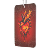 燃えるハート。 カーエアーフレッシュナー (左)