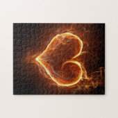 燃えるハート ジグソーパズル (横)