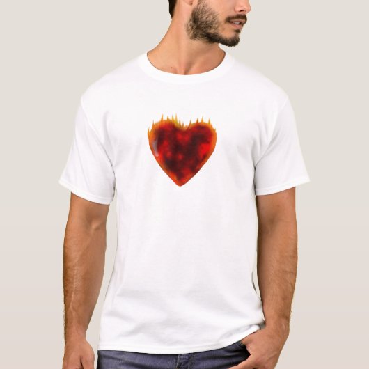 燃えるハート Tシャツ (正面)
