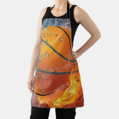 燃えるバスケットボール エプロン (インサイチュ)