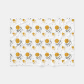 燃えるバスケットボール フリースブランケット (正面(横))