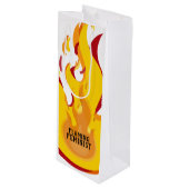 燃えるフェミニストRBGギンズバーグフェミニズムの炎20 ワインギフトバッグ (正面アングル)