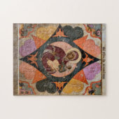 燃えるブッシュ正統のアイコンの神の母 ジグソーパズル (横)