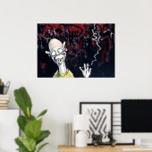 「燃えるベビー焼ける」 ポスター (ホームオフィス)