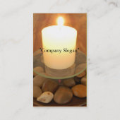 燃えるロウソクの名刺 名刺 (裏面)