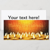 燃えるロウソク – メリークリスマス (正面/裏面)